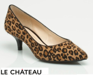 Le Chateau - Leopard Kitten Heel Shoes