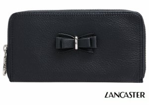 Lancaster-black-zip-wallet